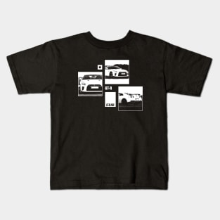 NISSAN GT-R R35 Black 'N White Archive (Black Version) Kids T-Shirt